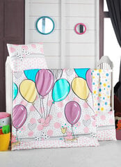 Bērnu gultas veļas komplekts Baloni, 100x150, 4 gab Love цена и информация | Детское постельное бельё | 220.lv