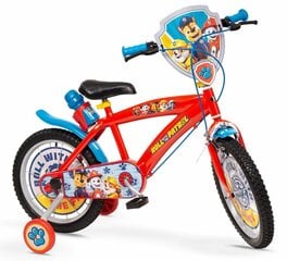 Velosipēds bērniem Paw Patrol 16", sarkans cena un informācija | Velosipēdi | 220.lv