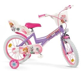 Детский велосипед Paw Patrol, 16", розовый/ фиолетовый цвет цена и информация | Велосипеды | 220.lv