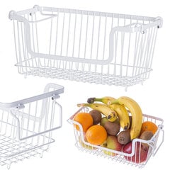 Органайзер для овощей и фруктов, металл, 32 см x 10,5 см x 14 см цена и информация | Посуда, тарелки, обеденные сервизы | 220.lv