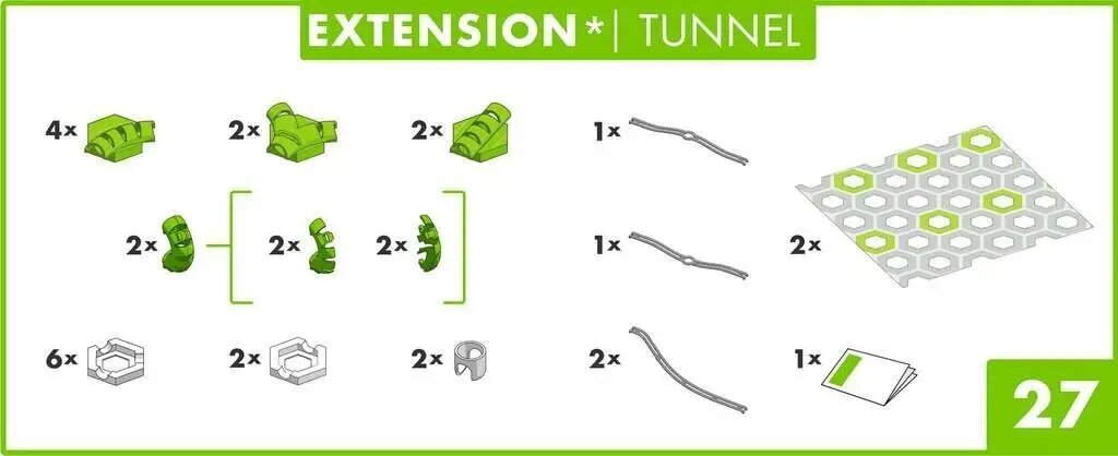 Papildinājums konstruktoram Ravensburger Gravitrax Extension Tunnel cena un informācija | Konstruktori | 220.lv