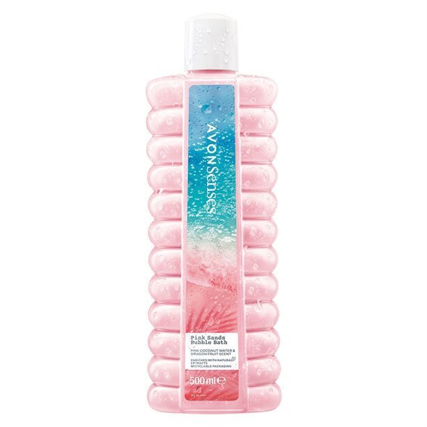 Vannas putas ar kokosriekstu un pitaijas aromātu Avon Pink Sands, 500 ml cena un informācija | Dušas želejas, eļļas | 220.lv