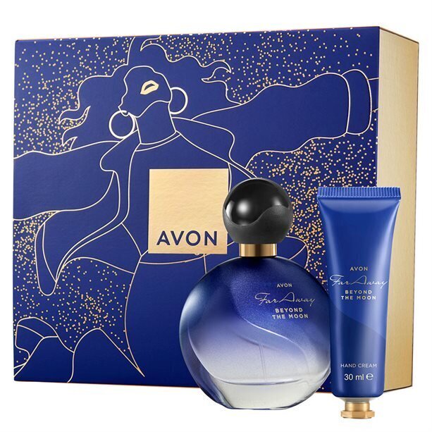 Dāvanu komplekts sievietēm Avon Far Away Beyond the Moon: parfimēts smaržūdens 50 ml, roku krēms 30 ml cena un informācija | Parfimēta sieviešu kosmētika | 220.lv