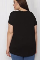 Черная вискозная рубашка женская C753-JU-46 цена и информация | Женские блузки, рубашки | 220.lv