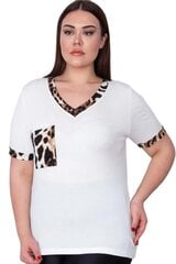 Blūze sievietēm C749, balta цена и информация | Женские блузки, рубашки | 220.lv