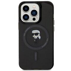 Karl Lagerfeld KLHMP15XHFCKNOK iPhone 15 Pro Max 6.7" czarny|black hardcase IML Ikonik MagSafe цена и информация | Чехлы для телефонов | 220.lv