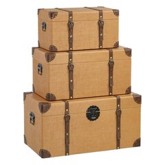 Bigbuy Home kastes komplekts, 3 gab. cena un informācija | Veļas grozi un mantu uzglabāšanas kastes | 220.lv