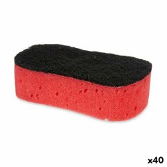 Шкурка Поролон Красный Чёрный Абразивное волокно (40 штук) цена и информация | Чистящие средства | 220.lv