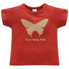 T-krekls mazuļiem Pinokio 1122, sarkans cena un informācija | Krekli jaundzimušajiem | 220.lv