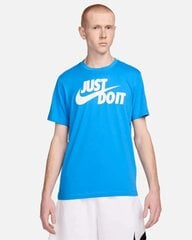 Nike vīriešu T-krekls Nsw Just Do It Swoosh, zils cena un informācija | Vīriešu T-krekli | 220.lv