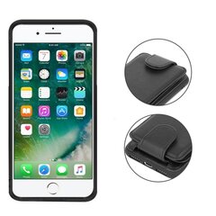 Mocco Smart Wallet Case Eko Ādas Apvalks Telefonam - Vizitkāršu Maks Priekš Apple iPhone 7 Plus / iPhone 8 Plus Melns cena un informācija | Telefonu vāciņi, maciņi | 220.lv