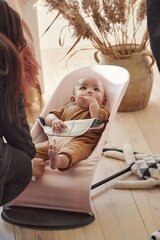 Детская кроватка Babybjörn Balance soft, 005089, светло-розовый/серый цвет цена и информация | Шезлонги и качели | 220.lv