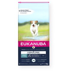 Eukanuba Grain Free для собак мелких и средних пород, 12 кг цена и информация |  Сухой корм для собак | 220.lv