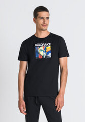 T-krekls vīriešiem Antony Morato 35388-7, melns cena un informācija | Vīriešu T-krekli | 220.lv