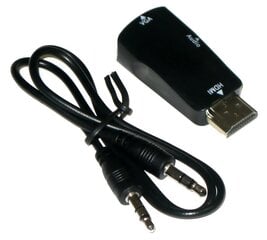 XtendLan HDMI/VGA, 0.5 m цена и информация | Кабели и провода | 220.lv