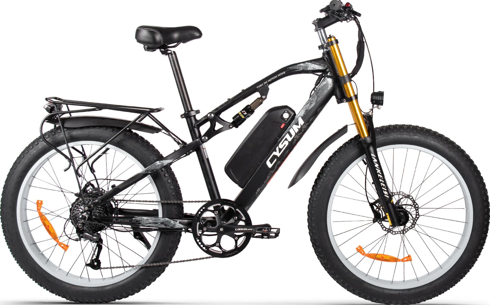 Elektriskais velosipēds Cysum M900 Plus, 26", melns cena un informācija | Elektrovelosipēdi | 220.lv