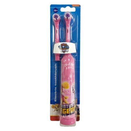 Elektriskā bērnu zobu birste Paw Patrol Pink, rozā, uzgaļi + 2 gab. cena un informācija | Elektriskās zobu birstes | 220.lv