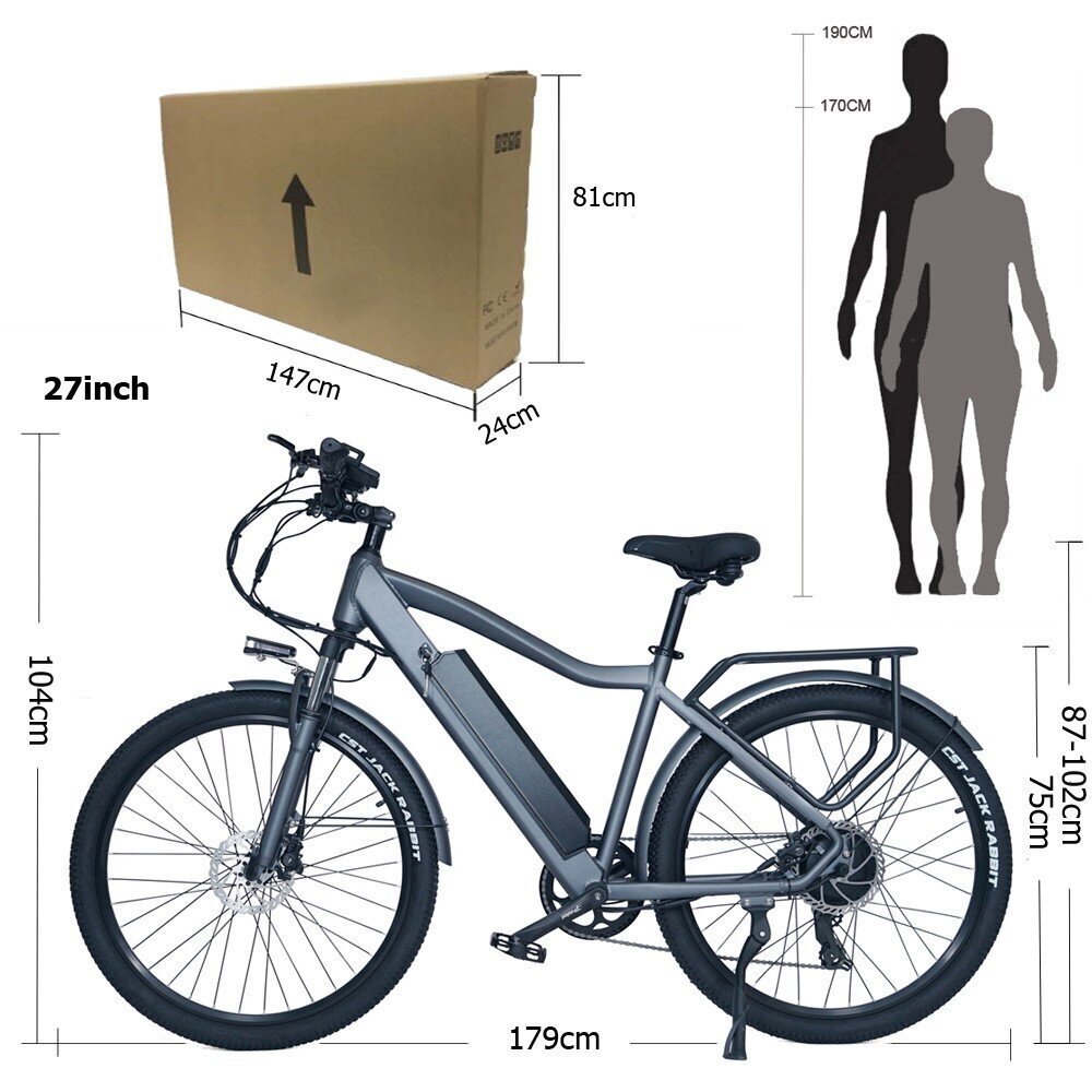 Elektriskais velosipēds Cmacewheel F26, 29", pelēks cena un informācija | Elektrovelosipēdi | 220.lv