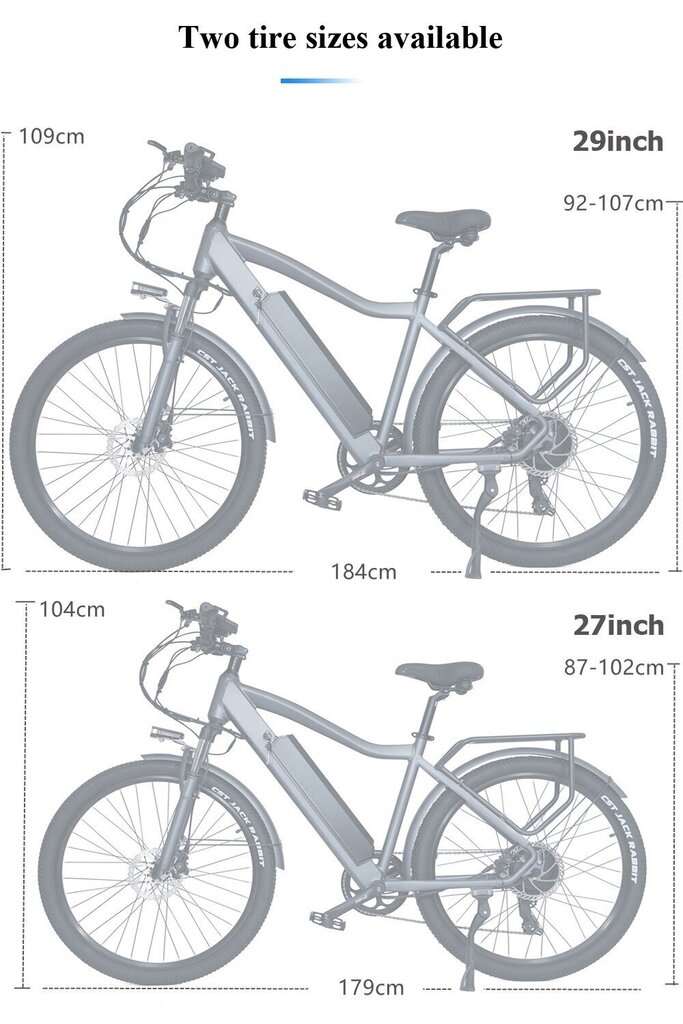 Elektriskais velosipēds Cmacewheel F26, 29", pelēks cena un informācija | Elektrovelosipēdi | 220.lv