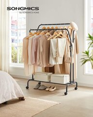 Вешалка для одежды Songmics, черная цена и информация | Вешалки для одежды | 220.lv