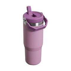 Termopudele ar salmiņu The IceFlow Flip Straw Tumbler 0,89L gaiši violeta cena un informācija | Termosi, termokrūzes | 220.lv