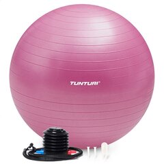 Гимнастический мяч Tunturi Gymball, 75 см, розовый цвет цена и информация | Гимнастические мячи | 220.lv
