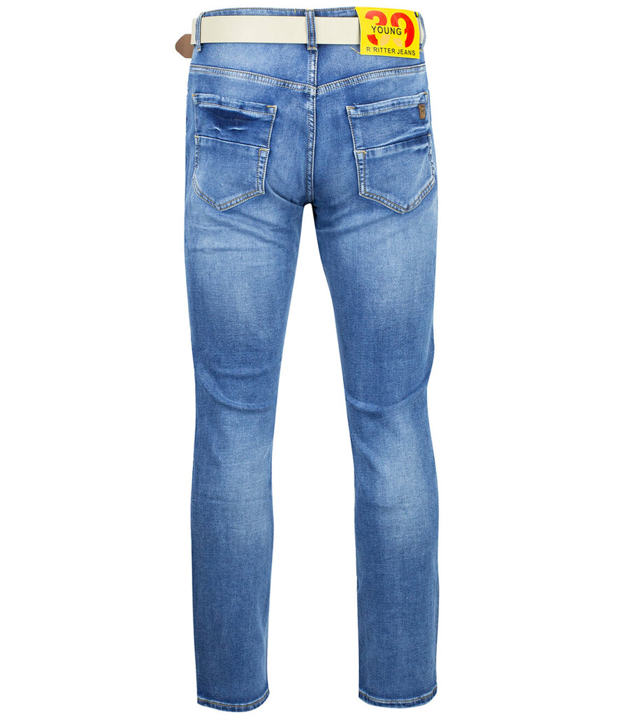 Klasiskas vīriešu džinsu bikses ar jostu 16455-61 cena un informācija | Vīriešu džinsi | 220.lv