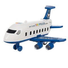 Открывающийся полицейский самолет с аксессуарами Iso Trade, 23131 цена и информация | Конструктор автомобилей игрушки для мальчиков | 220.lv