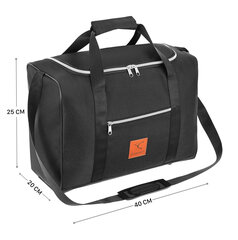Rokas bagāžas soma Granori, 40x20x25 cm, melna cena un informācija | Sporta somas un mugursomas | 220.lv