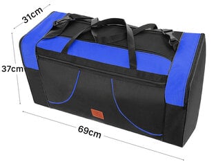 Ceļojumu soma Granori, 80L, melna/zila цена и информация | Рюкзаки и сумки | 220.lv