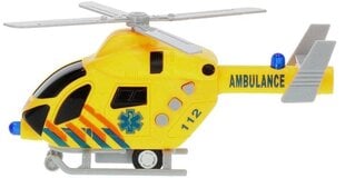 Glābšanas helikopters ar gaismas un skaņas efektiem Mega Creative, dzeltens cena un informācija | Rotaļlietas zēniem | 220.lv
