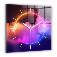 Sienas pulkstenis 3D Dūmu Abstrakcija, 30x30 cm цена и информация | Часы | 220.lv