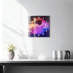 Sienas pulkstenis 3D Dūmu Abstrakcija, 30x30 cm цена и информация | Часы | 220.lv