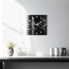 Sienas pulkstenis Dūmu Abstrakcija, 30x30 cm цена и информация | Часы | 220.lv