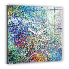 Sienas pulkstenis Abstrakcija - Emocijas, 30x30 cm cena un informācija | Pulksteņi | 220.lv