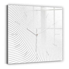 Sienas pulkstenis Abstrakcijas Līnijas, 30x30 cm цена и информация | Часы | 220.lv