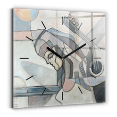 Sienas pulkstenis Abstrakta Gleznošana, 30x30 cm cena un informācija | Pulksteņi | 220.lv