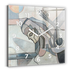 Sienas pulkstenis Abstrakta Gleznošana, 30x30 cm cena un informācija | Pulksteņi | 220.lv
