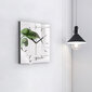 Sienas pulkstenis Abstraktas Lapas, 30x30 cm cena un informācija | Pulksteņi | 220.lv