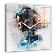 Sienas pulkstenis Abstraktas Sejas, 30x30 cm cena un informācija | Pulksteņi | 220.lv