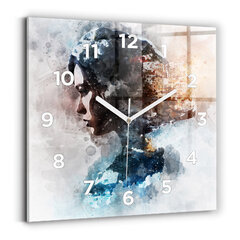 Sienas pulkstenis Abstraktas Sejas, 30x30 cm цена и информация | Часы | 220.lv