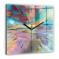 Sienas pulkstenis Abstraktā Ainava, 30x30 cm cena un informācija | Pulksteņi | 220.lv