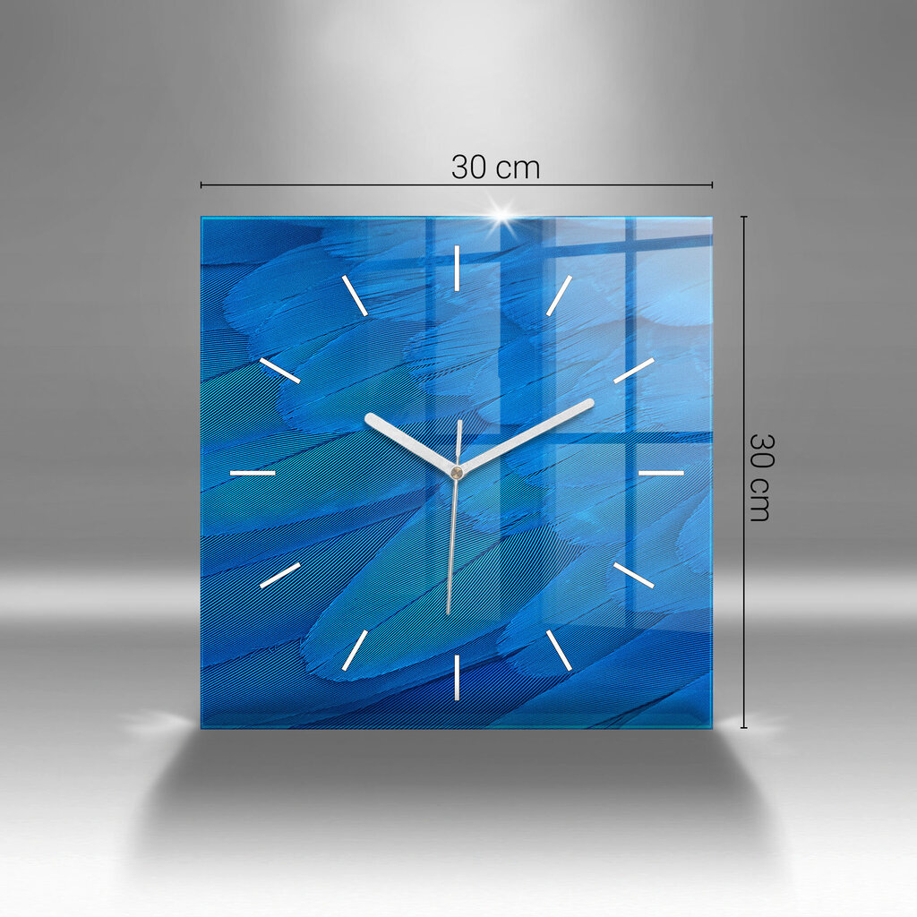 Sienas pulkstenis Abstraktā Eļļas Ainava, 30x30 cm цена и информация | Pulksteņi | 220.lv