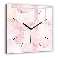 Sienas pulkstenis Akvareļu Pārslas, 30x30 cm cena un informācija | Pulksteņi | 220.lv