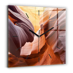 Sienas pulkstenis Antilopes Kanjons, 30x30 cm cena un informācija | Pulksteņi | 220.lv