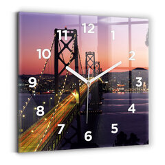 Sienas pulkstenis ASV Saulriets, 30x30 cm cena un informācija | Pulksteņi | 220.lv