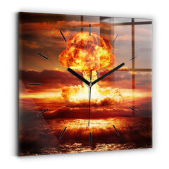 Sienas pulkstenis Atombumbas Sprādziens, 30x30 cm cena un informācija | Pulksteņi | 220.lv