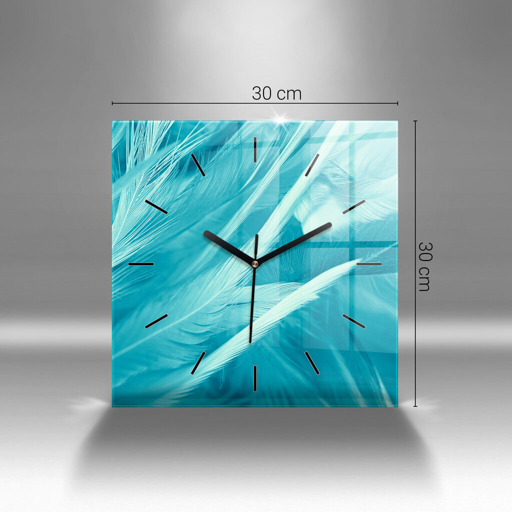Sienas pulkstenis Augu Lapas, 30x30 cm cena un informācija | Pulksteņi | 220.lv
