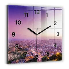 Sienas pulkstenis Barselonas El Karmels, 30x30 cm cena un informācija | Pulksteņi | 220.lv