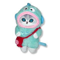 Plīša kaķis Zivtiņa Kitty Kuromi, 18 cm cena un informācija | Mīkstās (plīša) rotaļlietas | 220.lv
